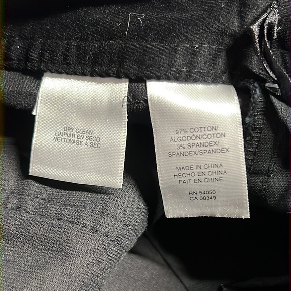 ANNE KLEIN BLACK VELVET LIKE SWING TIME PANTS Size 12 NWT - Picture 10 of 11